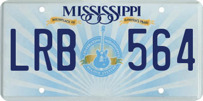 MS license plate LRB564
