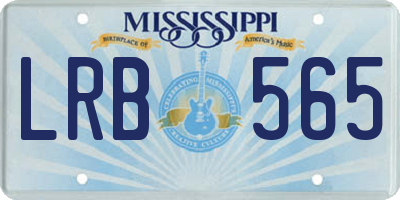 MS license plate LRB565