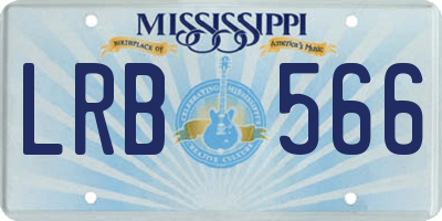 MS license plate LRB566