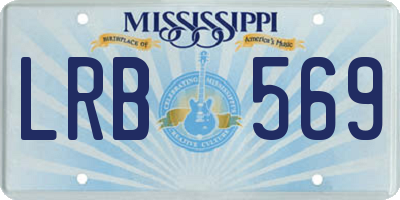 MS license plate LRB569