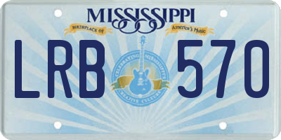 MS license plate LRB570