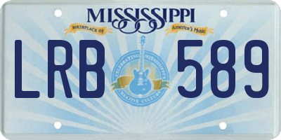 MS license plate LRB589