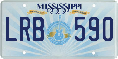 MS license plate LRB590