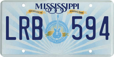 MS license plate LRB594