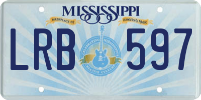 MS license plate LRB597