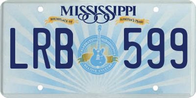 MS license plate LRB599