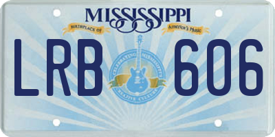 MS license plate LRB606