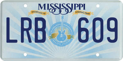 MS license plate LRB609