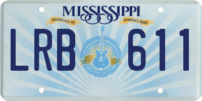 MS license plate LRB611