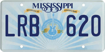 MS license plate LRB620