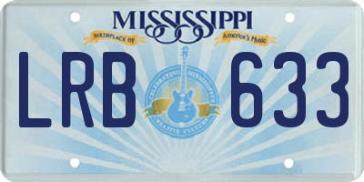 MS license plate LRB633