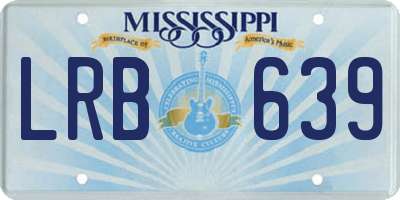 MS license plate LRB639