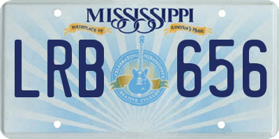 MS license plate LRB656