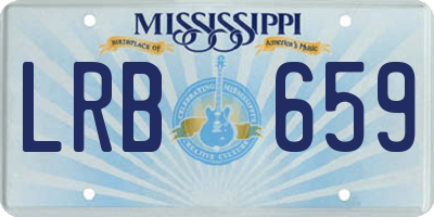 MS license plate LRB659
