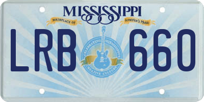 MS license plate LRB660
