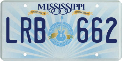 MS license plate LRB662