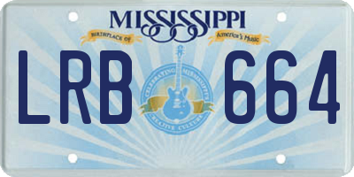 MS license plate LRB664