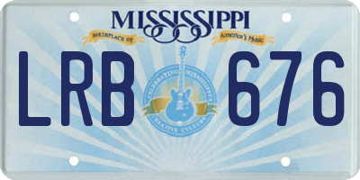 MS license plate LRB676