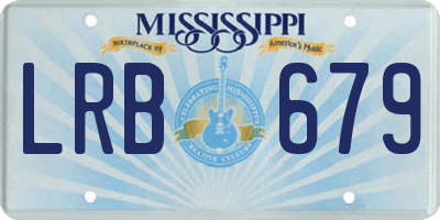 MS license plate LRB679