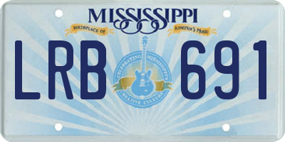 MS license plate LRB691