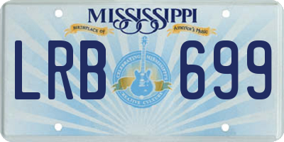 MS license plate LRB699