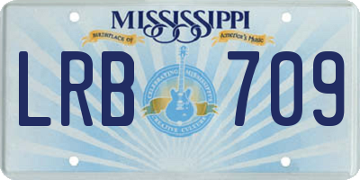 MS license plate LRB709