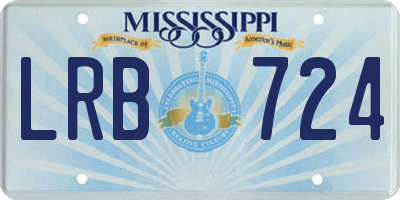 MS license plate LRB724