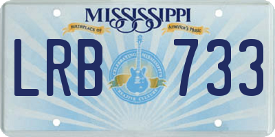 MS license plate LRB733