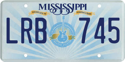 MS license plate LRB745