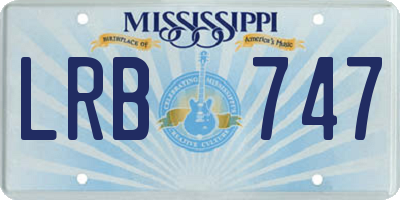 MS license plate LRB747