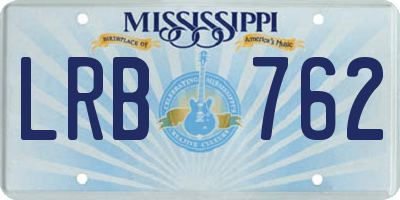 MS license plate LRB762