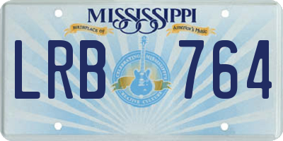 MS license plate LRB764