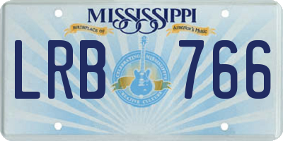 MS license plate LRB766