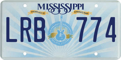 MS license plate LRB774