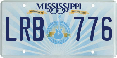 MS license plate LRB776