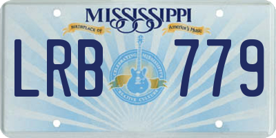 MS license plate LRB779
