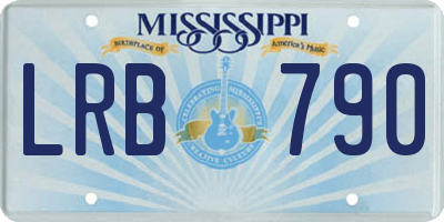 MS license plate LRB790