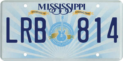 MS license plate LRB814