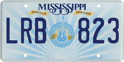 MS license plate LRB823