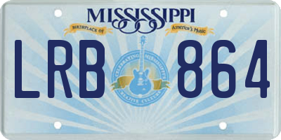 MS license plate LRB864