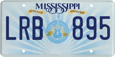 MS license plate LRB895