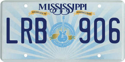 MS license plate LRB906