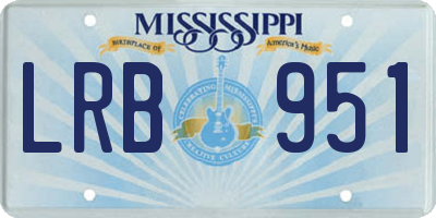 MS license plate LRB951