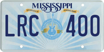 MS license plate LRC400