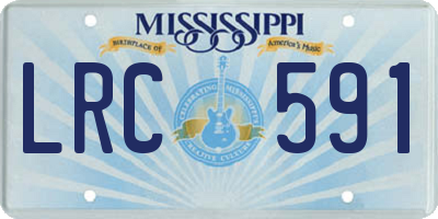 MS license plate LRC591