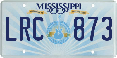 MS license plate LRC873