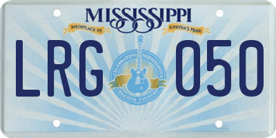 MS license plate LRG050