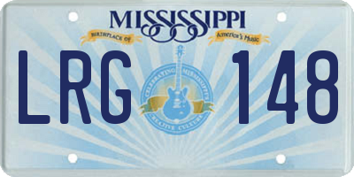 MS license plate LRG148