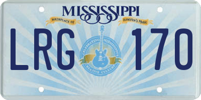 MS license plate LRG170