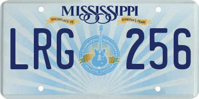MS license plate LRG256